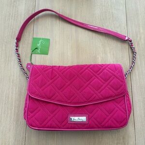 Vera Bradley Fuchsia Chain Shoulder Bag
